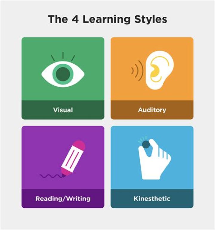 What are the 4 types of learning styles for adults?