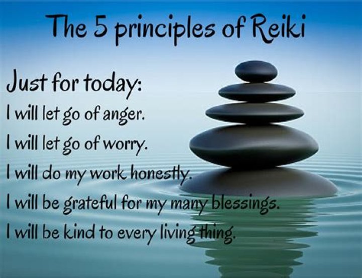 What are the 5 principles of Reiki?