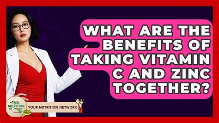 What are the benefits of taking vitamin C and zinc?