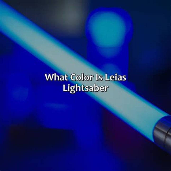 What Colour is Leia's lightsaber?