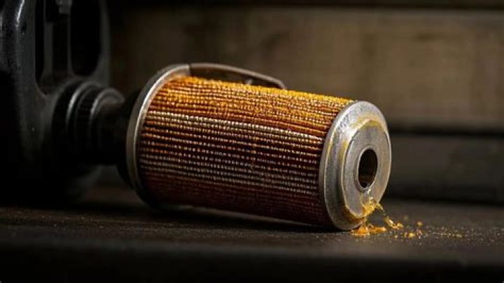 What does a clogged fuel filter look like?