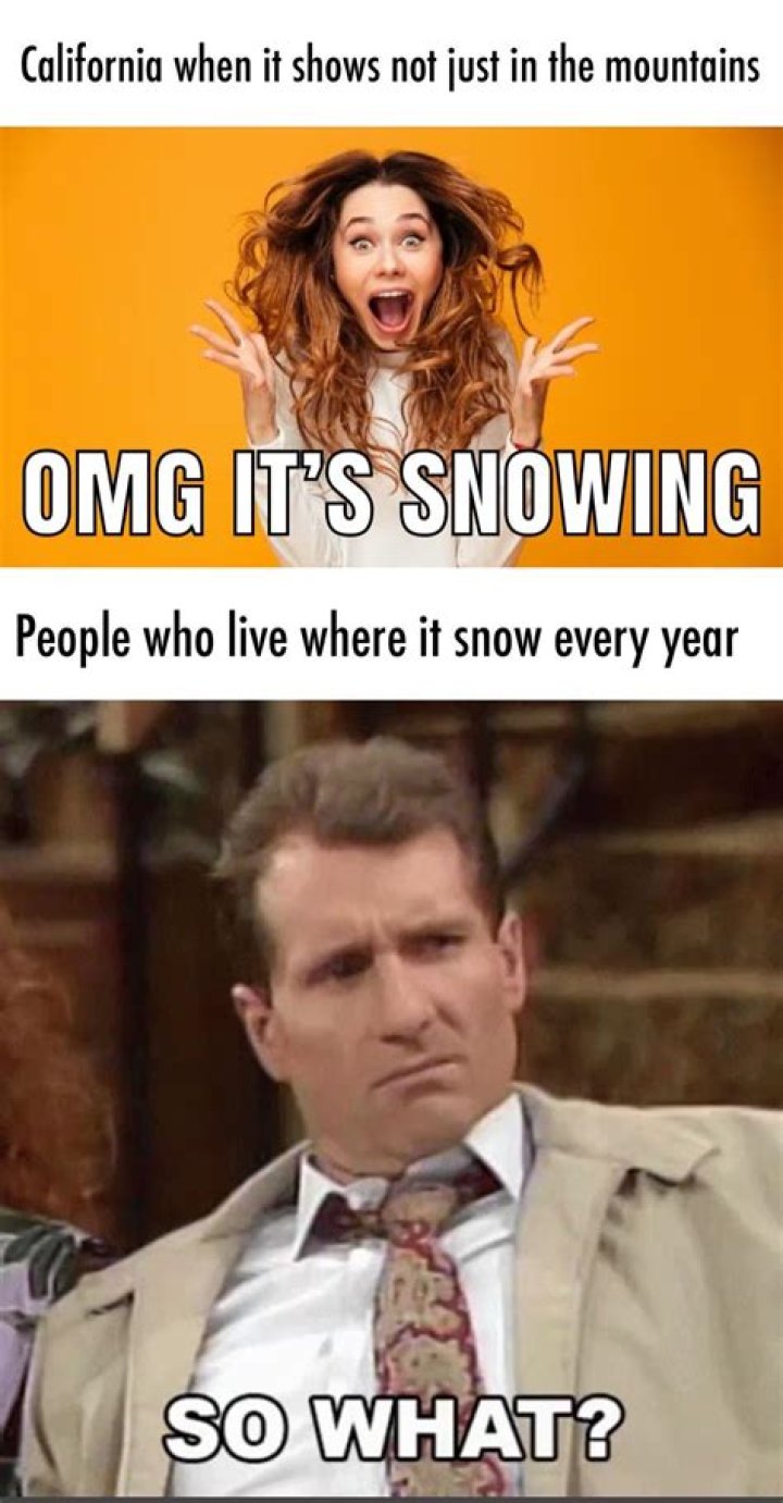 What does it mean when it's snowing and the sun is shining?