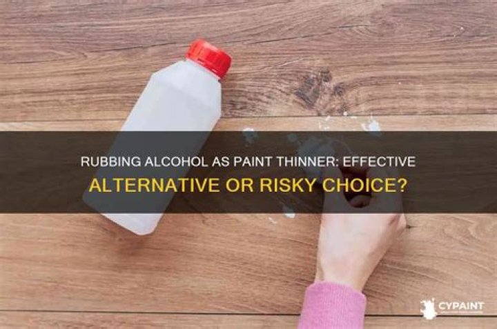 What does rubbing alcohol do to paint?