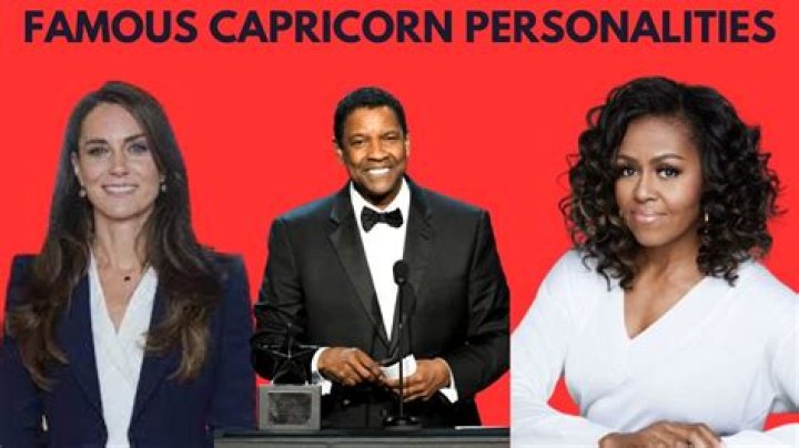 What famous people are Capricorns?