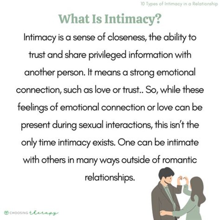 What is intimacy in a relationship?