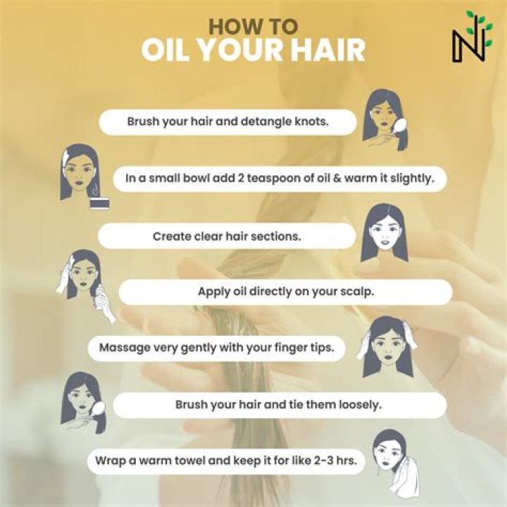 What is the correct way to oil hair?