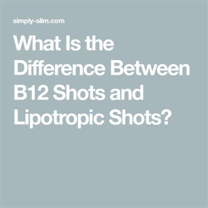 What is the difference between B12 shots and lipotropic shots?