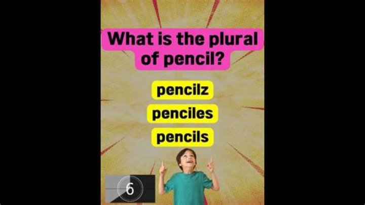 What is the plural of pencil?