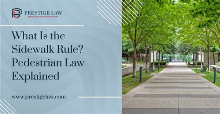 What is the sidewalk rule?