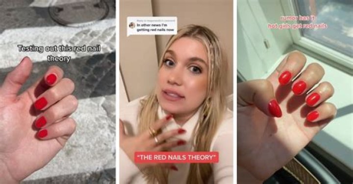 What red nails mean?