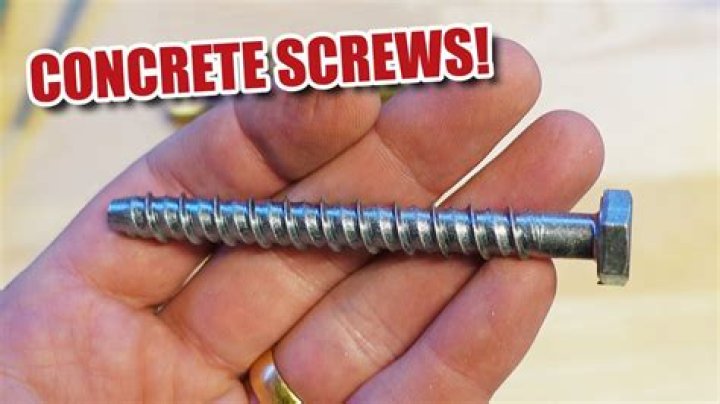 What screws do you use for concrete?