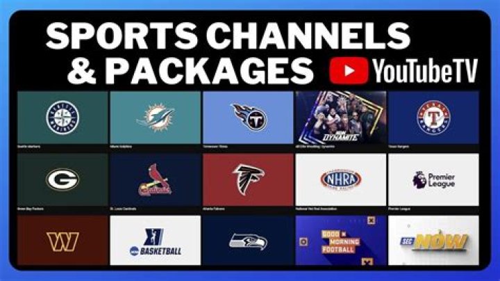 What sports packages does YouTube TV have?