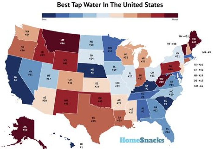 What state has the best tap water?