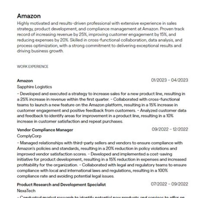 What tier is ops manager at Amazon?