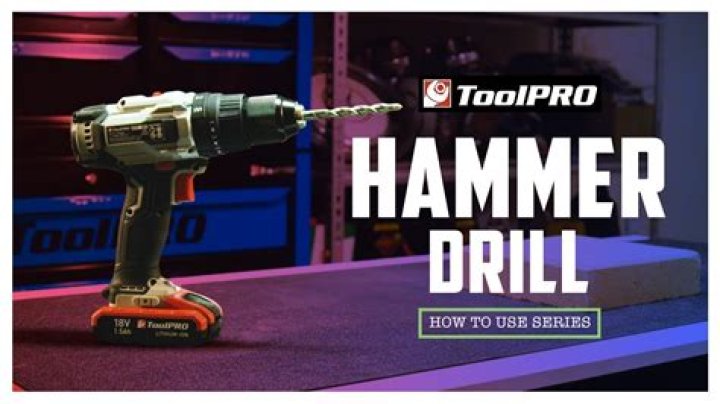 When should you use a hammer drill?