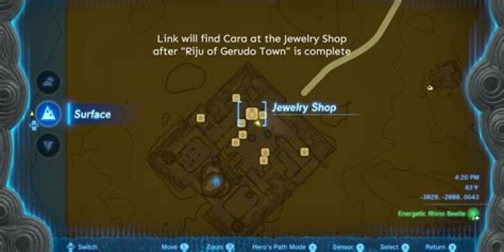 Where is the Gerudo jewelry shop?