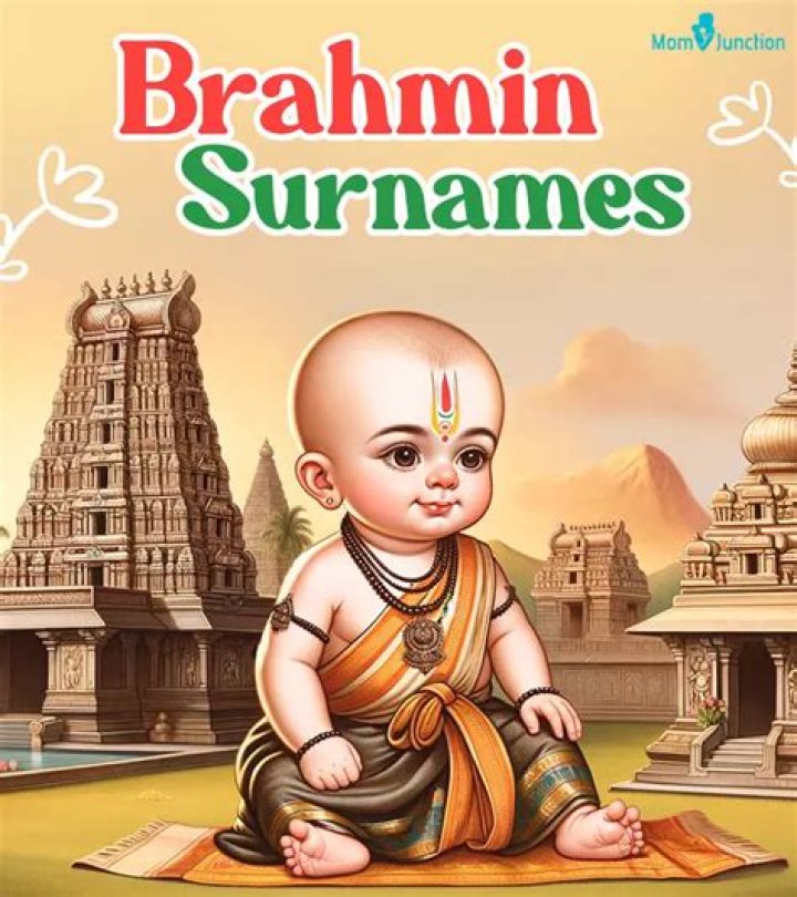 Which surname is highest in Brahmin?