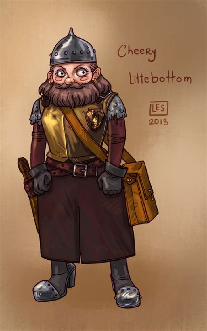 Who plays cheery Littlebottom?