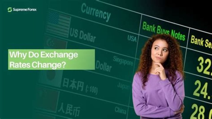 Why do exchange rates change?
