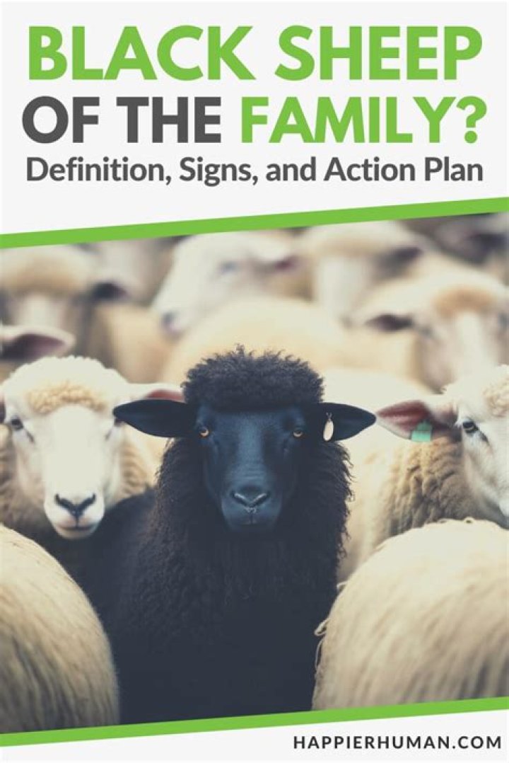 Why do I feel like the black sheep of the family?