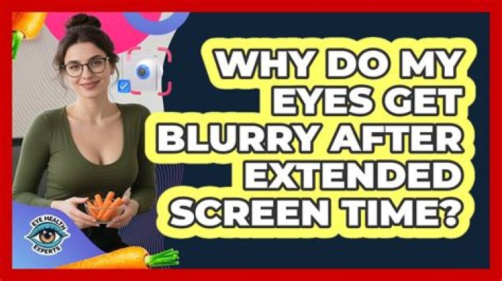 Why do my eyes get blurry when I watch TV?