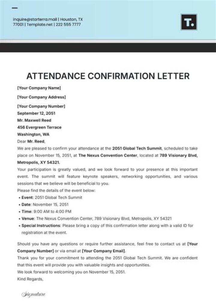 Why do we need Confirmation letter?