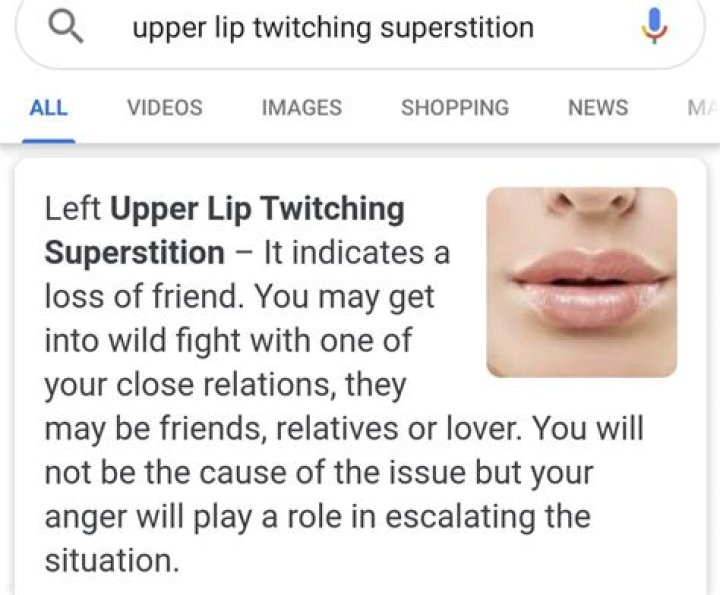 Why does my lip twitch?